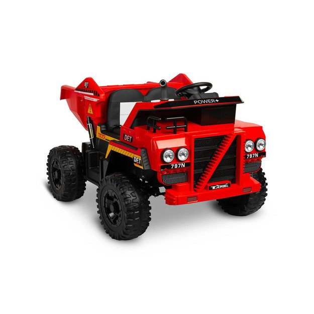 BATTERY VEHICLE TOY TIPPER TRUCK TANK RED 5