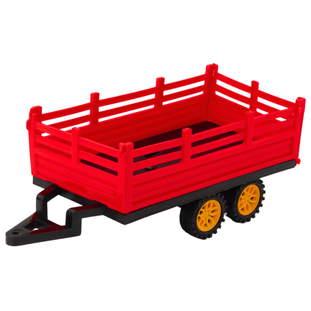 RC Remote Controlled Farm Tractor With Trailer Red 2