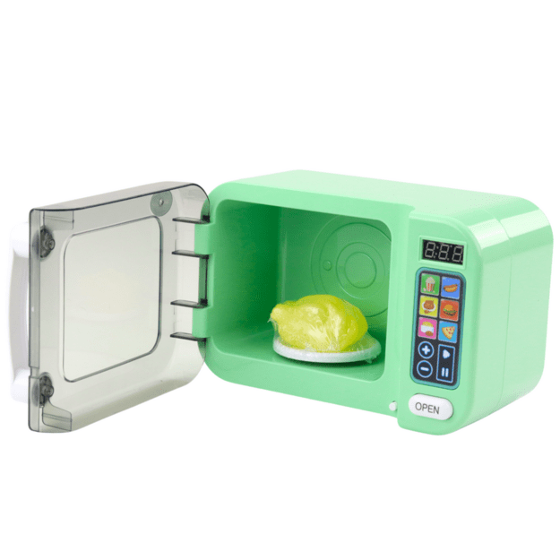 Microwave For Kids Rotating Chicken Lights Sounds Green 2