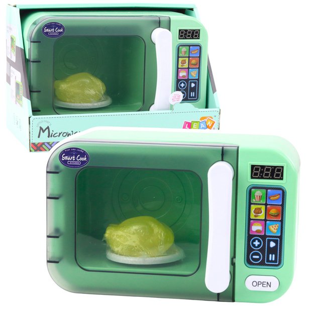 Microwave For Kids Rotating Chicken Lights Sounds Green