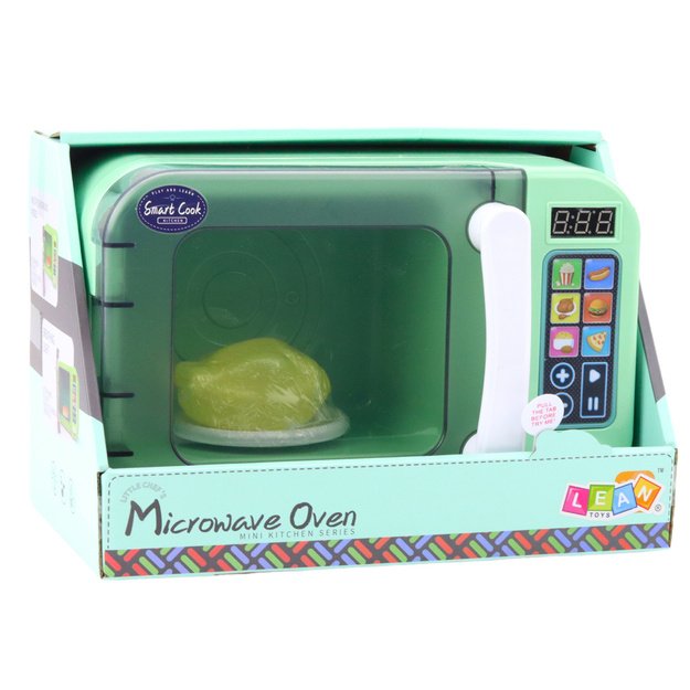 Microwave For Kids Rotating Chicken Lights Sounds Green 3