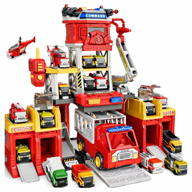 Fire Station Rescue Center Lights and Sounds Toy Set 1