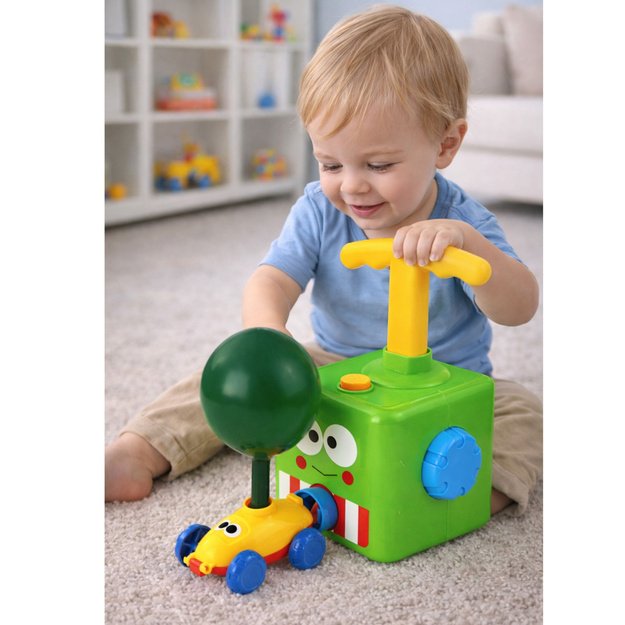 Vaikiškas balionų paleidimo žaislų rinkinys „Varlė“ 2