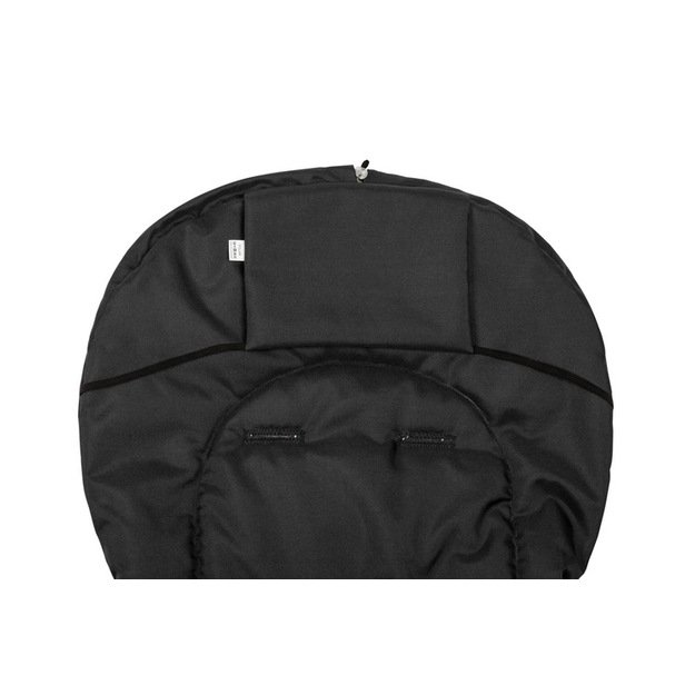Romper Bag for Pushchair– black polar fleece (95x40) 
