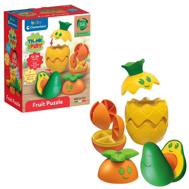 Logical Toy – Colorful Fruits Avocado, Pineapple, Orange Clementoni 17579