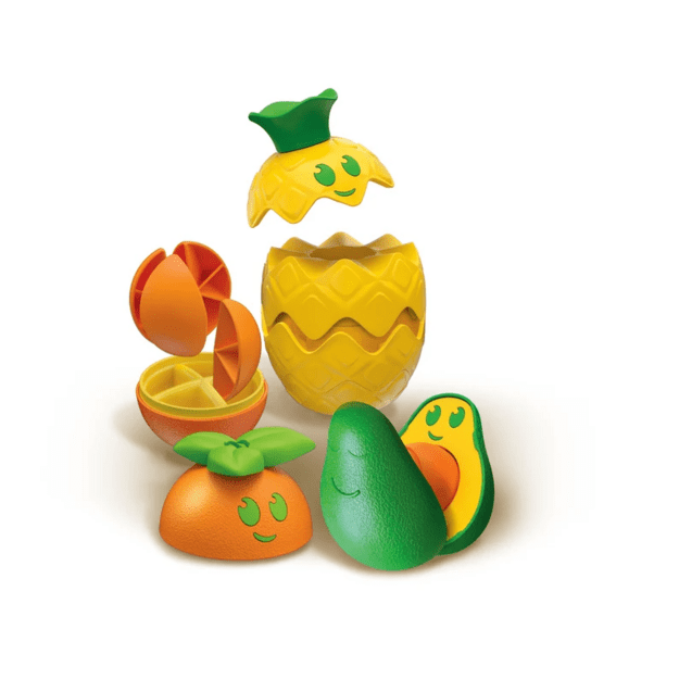 Logical Toy – Colorful Fruits Avocado, Pineapple, Orange Clementoni 17579 1