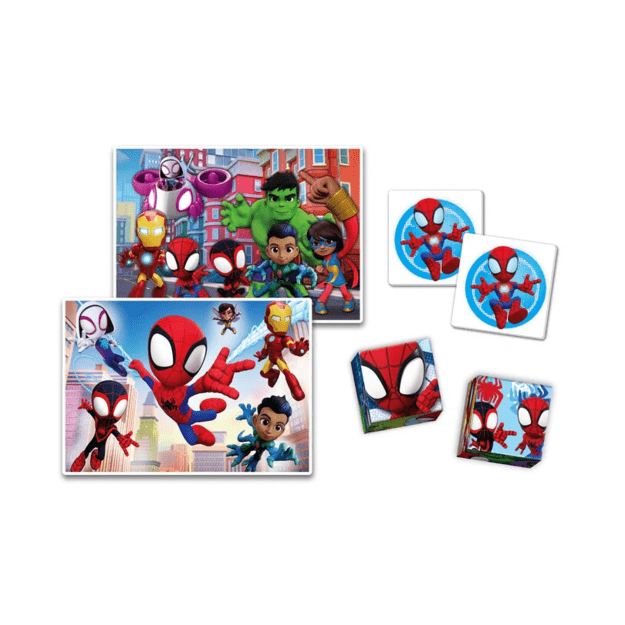 Educational Set Puzzle, Memo & Blocks MARVEL SPIDEY Clementoni 18295 1