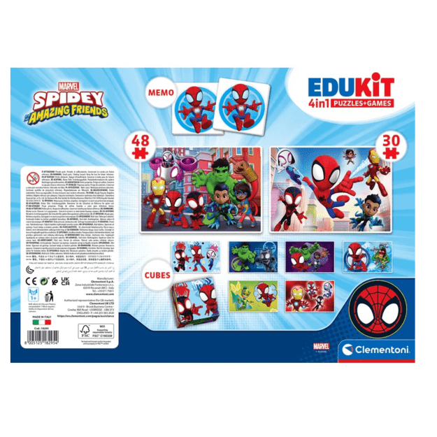 Educational Set Puzzle, Memo & Blocks MARVEL SPIDEY Clementoni 18295 4