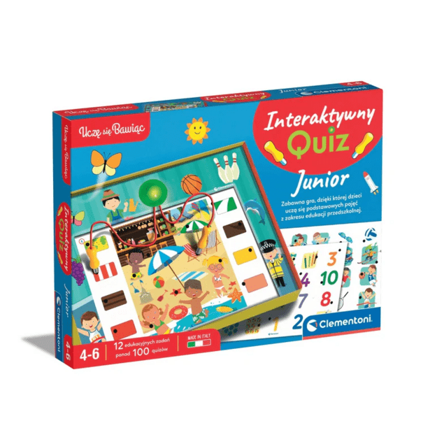 Educational Game Interactive Quiz Junior Polish Language Clementoni 50941 5