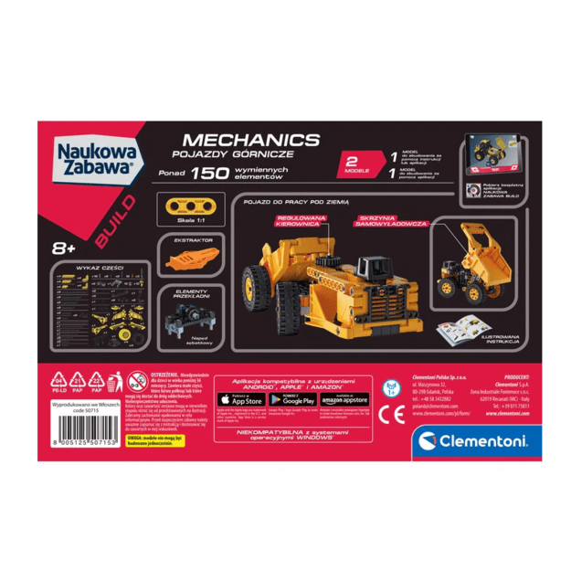 Scientific Fun Mechanics Laboratory Mining Vehicles Clementoni 50715 5