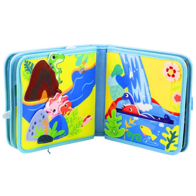 3D Felt Sensory Educational Book Dinosaurs 2