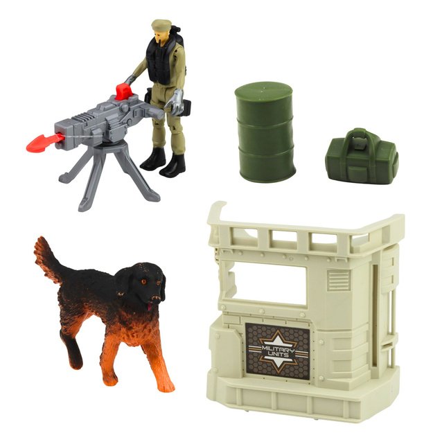 Military Set: Army Helicopter Tank Hovercraft Soldier Base 4