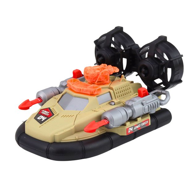 Military Set: Army Helicopter Tank Hovercraft Soldier Base 6