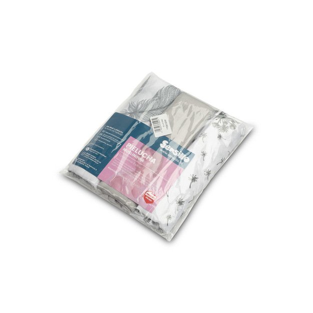 Muslin diaper 3-pack – Gray