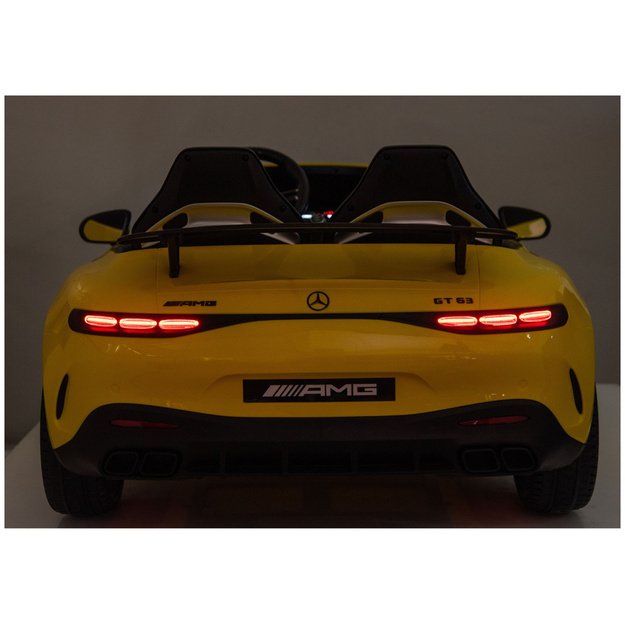 Mercedes GT63 AMG DK-GT63 24V Battery-Powered Car, Yellow 14