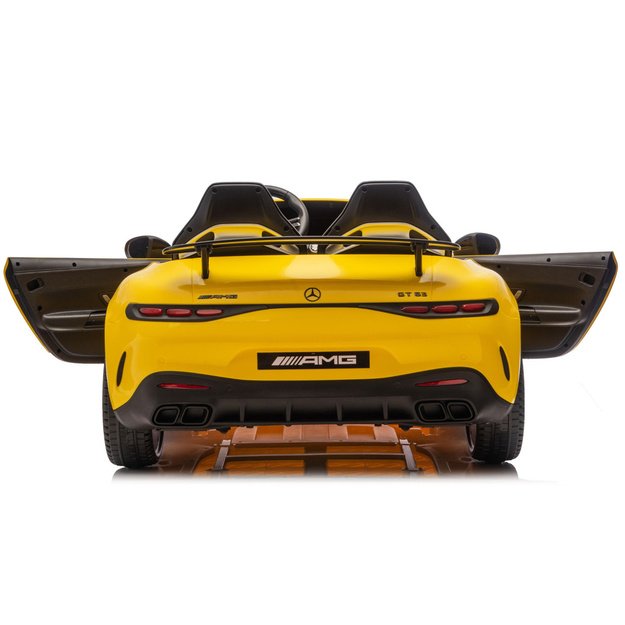 Mercedes GT63 AMG DK-GT63 24V Battery-Powered Car, Yellow 5