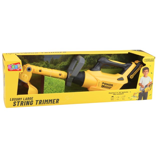 Garden Trimmer for Kids Sounds Lights Rubber Blade Yellow 3