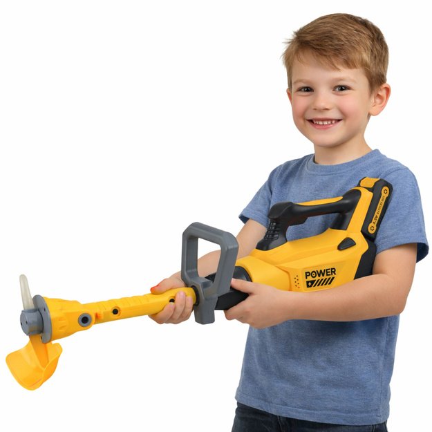 Garden Trimmer for Kids Sounds Lights Rubber Blade Yellow 2