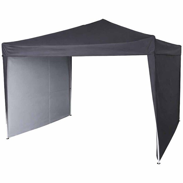 LUARO sodo paviljonas vakarėlių palapinė komercinė pavėsinė 3x3m juoda 6