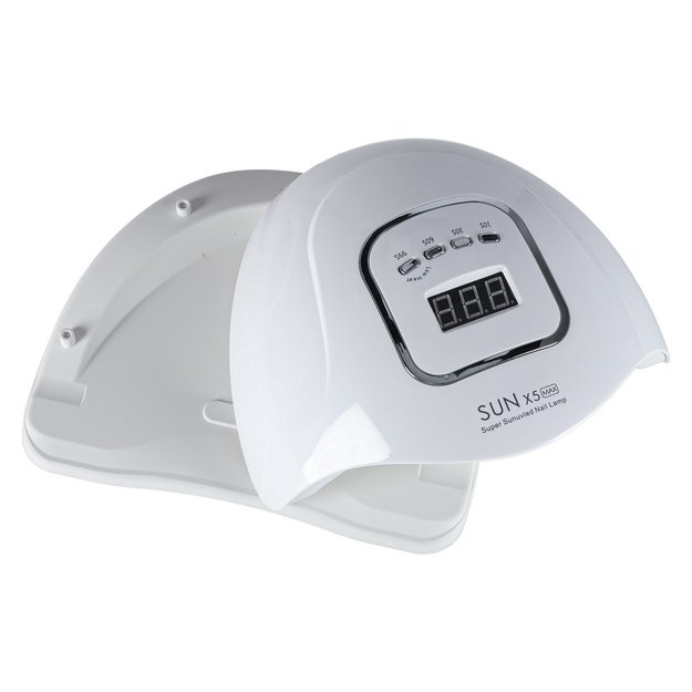 Nagų lempa Sun X5 UV 45 LED 150W manikiūro hibridai geliai 5