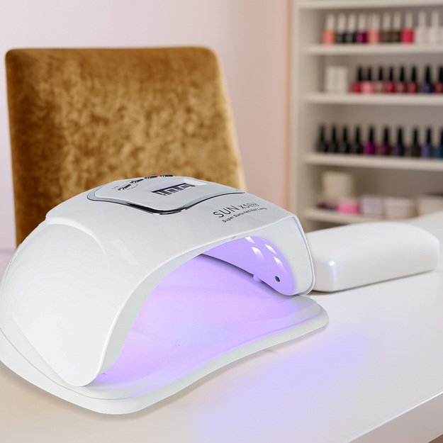 Nagų lempa Sun X5 UV 45 LED 150W manikiūro hibridai geliai 10