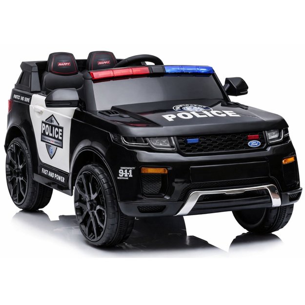 Akumuliatorinė transporto priemonė BBH-021, policinė, juoda