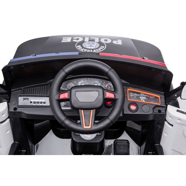 Akumuliatorinė transporto priemonė BBH-021, policinė, juoda 16