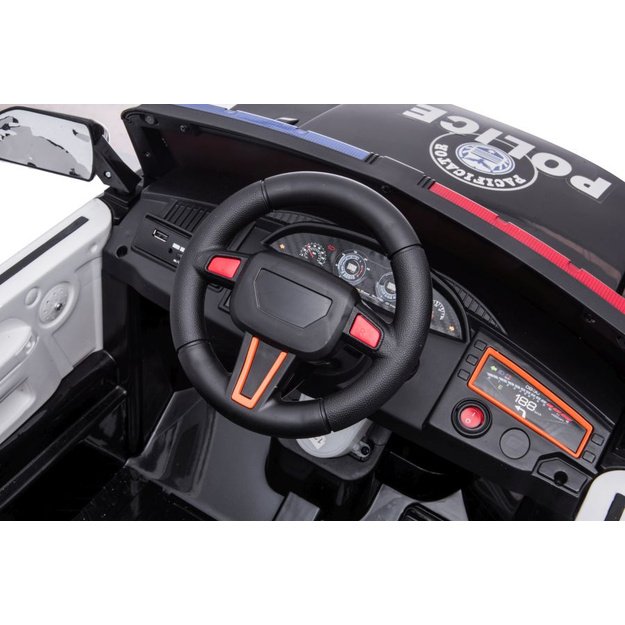 Akumuliatorinė transporto priemonė BBH-021, policinė, juoda 12