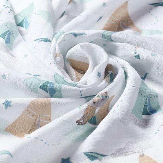 397/12 BAMBOO DIAPERS 3PCS BLUE