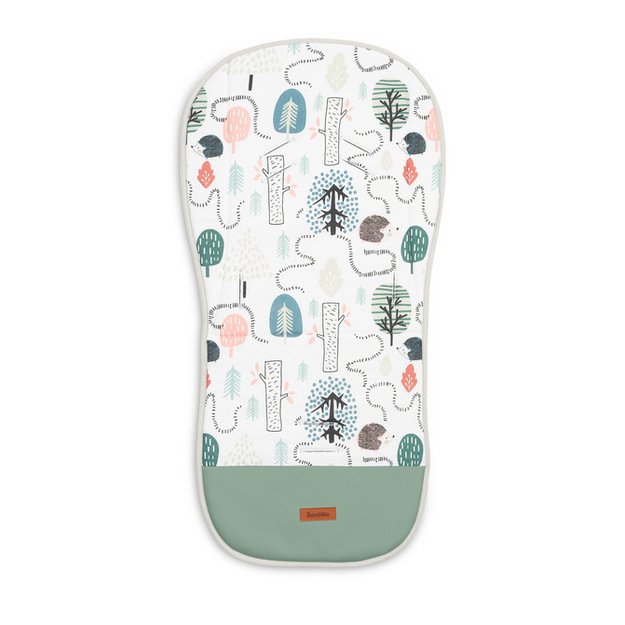MUSLIN INSERT FOR A STROLLER - EMERALD HEDGEHOG