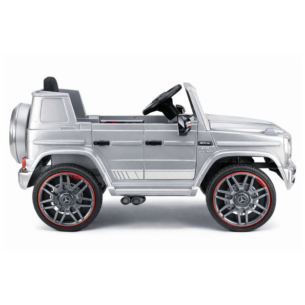 Mercedes AMG G 63 Silver Painted Battery-Operated Car