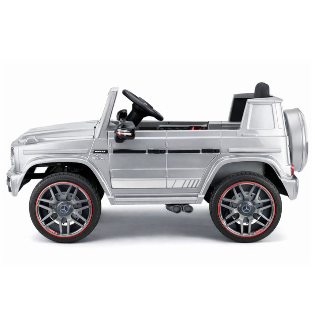 Mercedes AMG G 63 Silver Painted Battery-Operated Car