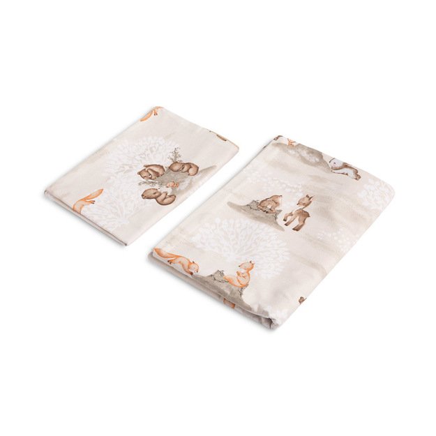 2 DALIŲ PATALYNĖS KOMPLEKTAS GROVE BROWN 100X135 CM