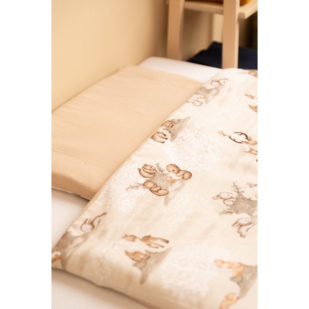 2 DALIŲ PATALYNĖS KOMPLEKTAS GROVE BROWN 100X135 CM 4