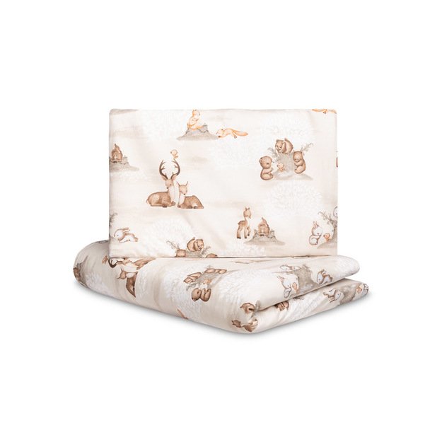 2 DALIŲ PATALYNĖS KOMPLEKTAS GROVE BROWN 100X135 CM 2