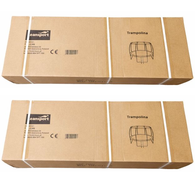 LEAN sodo batutas su vidiniu tinklu, juodas ir žalias, 305 cm