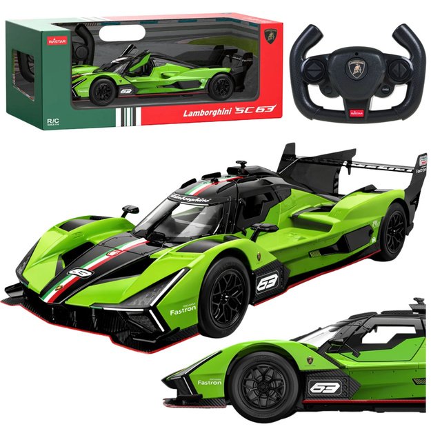 Lamborghini SC63 Remote Controlled RC Race Car Rastar Green 1:14