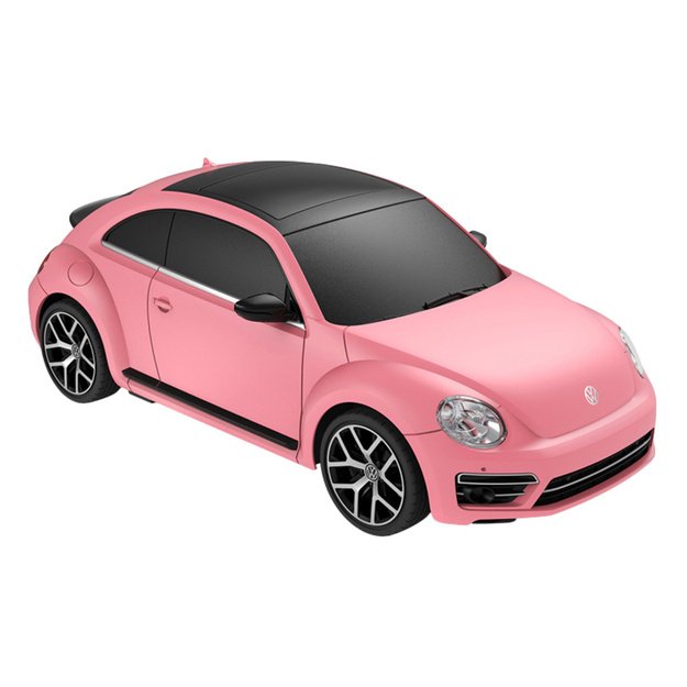Volkswagen Beetle UV Sensitive Remote Controlled RC Car Pink Rastar 1:24