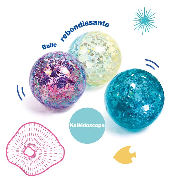 LUDI sensorinis kamuoliukas su blizgučiais, 1 vnt.