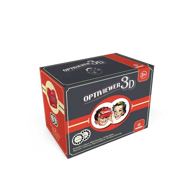 Svoora retro 3D akiniai Optiviewer su 2 diskais
