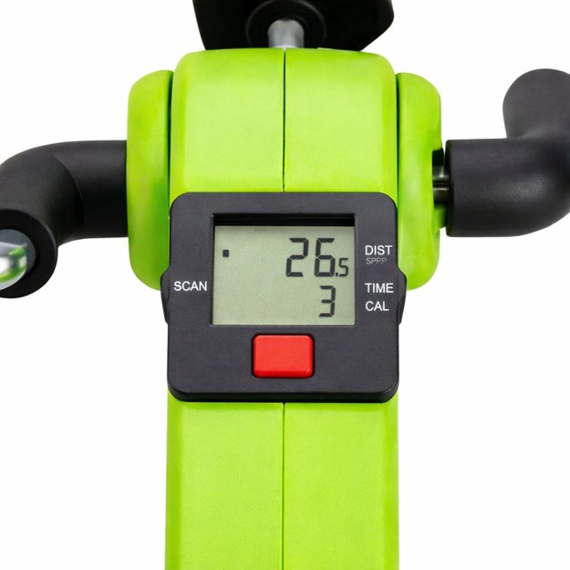 Mini Exercise Bike Rotor Rehabilitation With LCD Counter Green