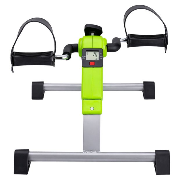 Mini Exercise Bike Rotor Rehabilitation With LCD Counter Green