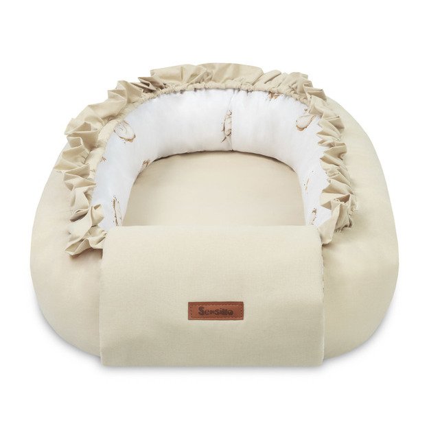 BABY NEST COTTON UNICORN BEIGE 80X45