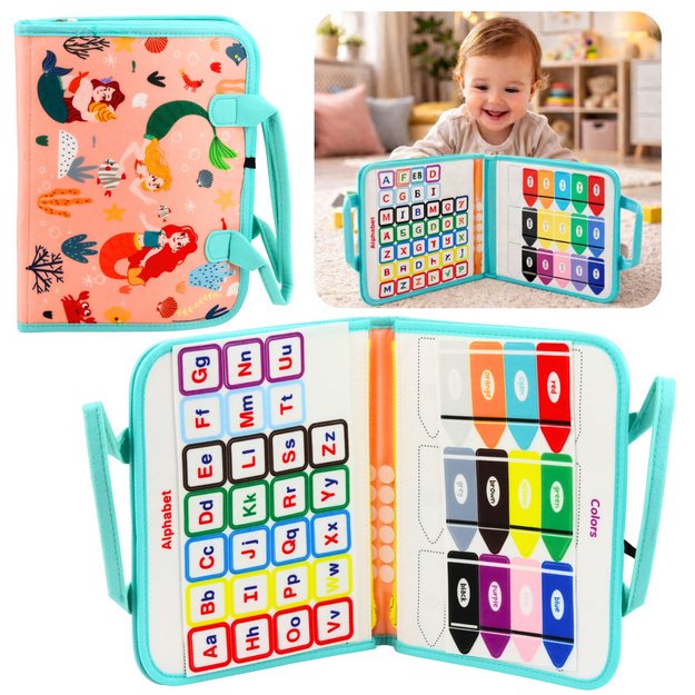 Felt Educational Manipulative Sensory Book Mermaid Suitcase