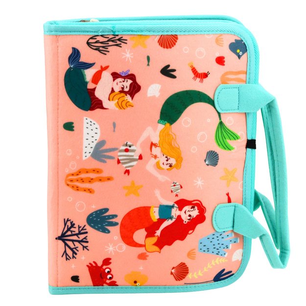 Felt Educational Manipulative Sensory Book Mermaid Suitcase
