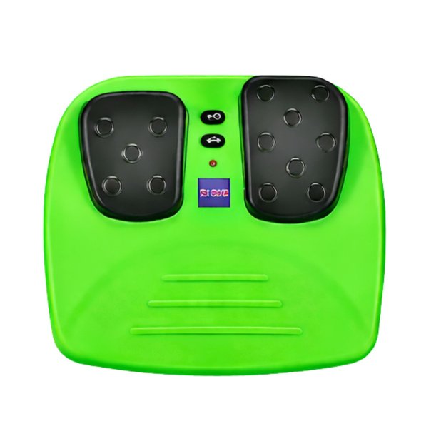 Interactive Steering Wheel on Stand with Pedals Lights Sounds Green