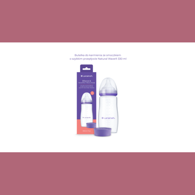 5937 BOTTLE 330ML + PACIFIER NW LANSINOH