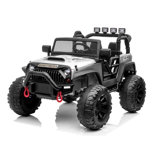 Jeep JC666 Electric Ride On Car Silver Painted 1