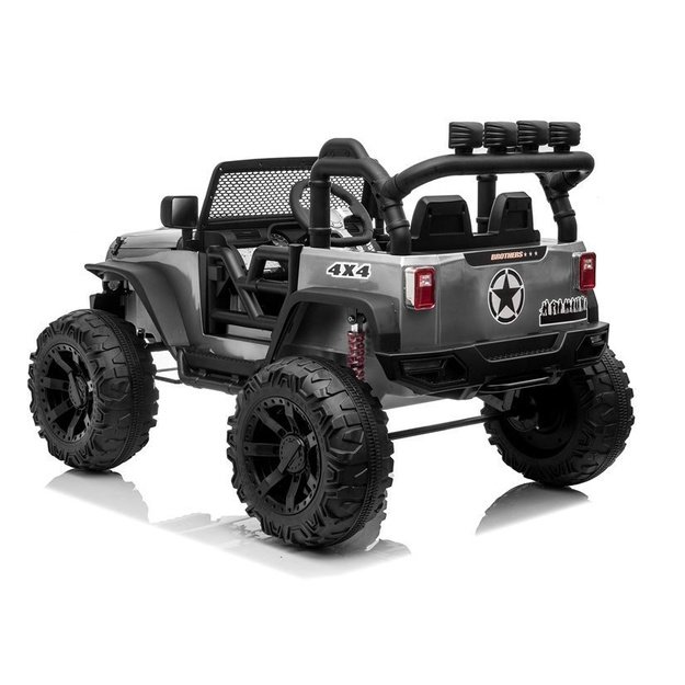 Jeep JC666 Electric Ride On Car Silver Painted 3