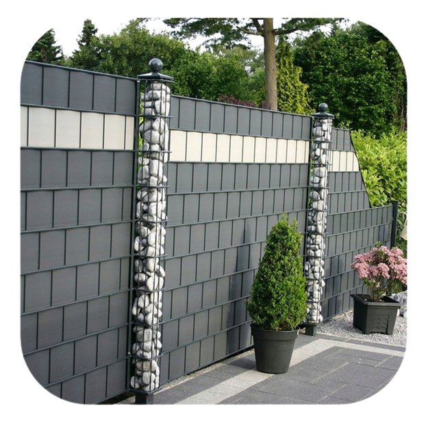 UV Protection Fence Tape 20 Clips Gray 450 g/m&sup2; 19x35m